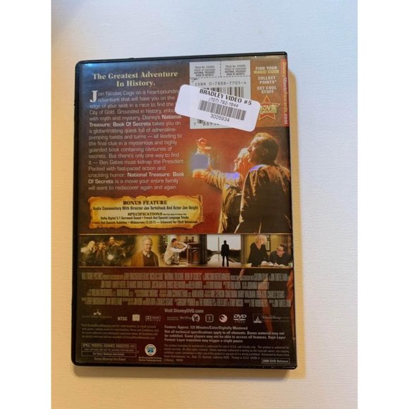 Disney National Treasure 2 Book Of Secrets DVD - Picture 2 of 2